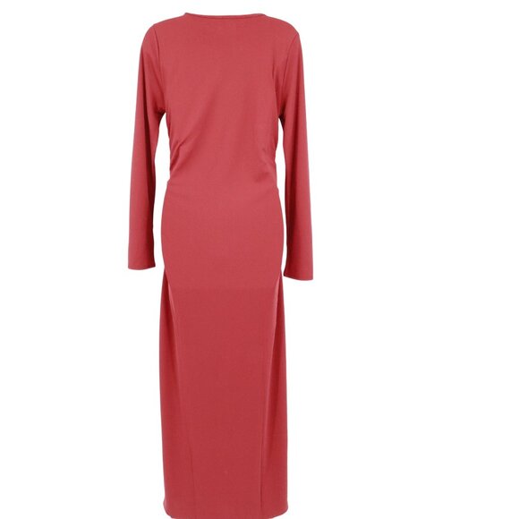 J. Crew Jersey Crepe Dress Womens S Red Sophisticated Contemporary Festive NWOT - Picture 4 of 16